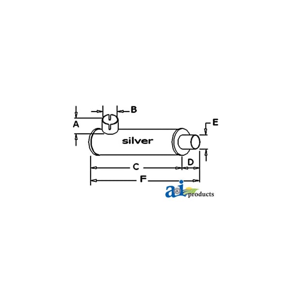 MUFFLER 23.5" x8.3" x6.3"